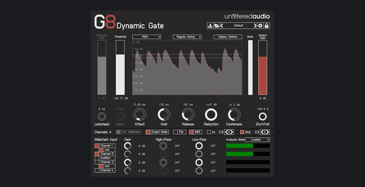 Plugin Alliance Unfiltered Audio G8 Dynamic Gate